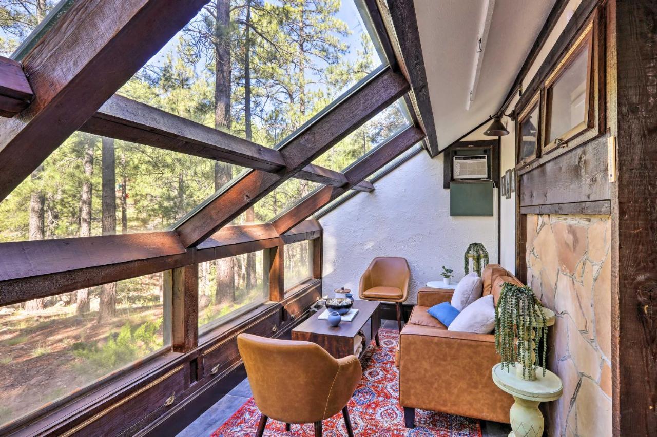 Woodsy Flagstaff Hideaway With Deck And Sunroom! Mountainaire Exterior foto