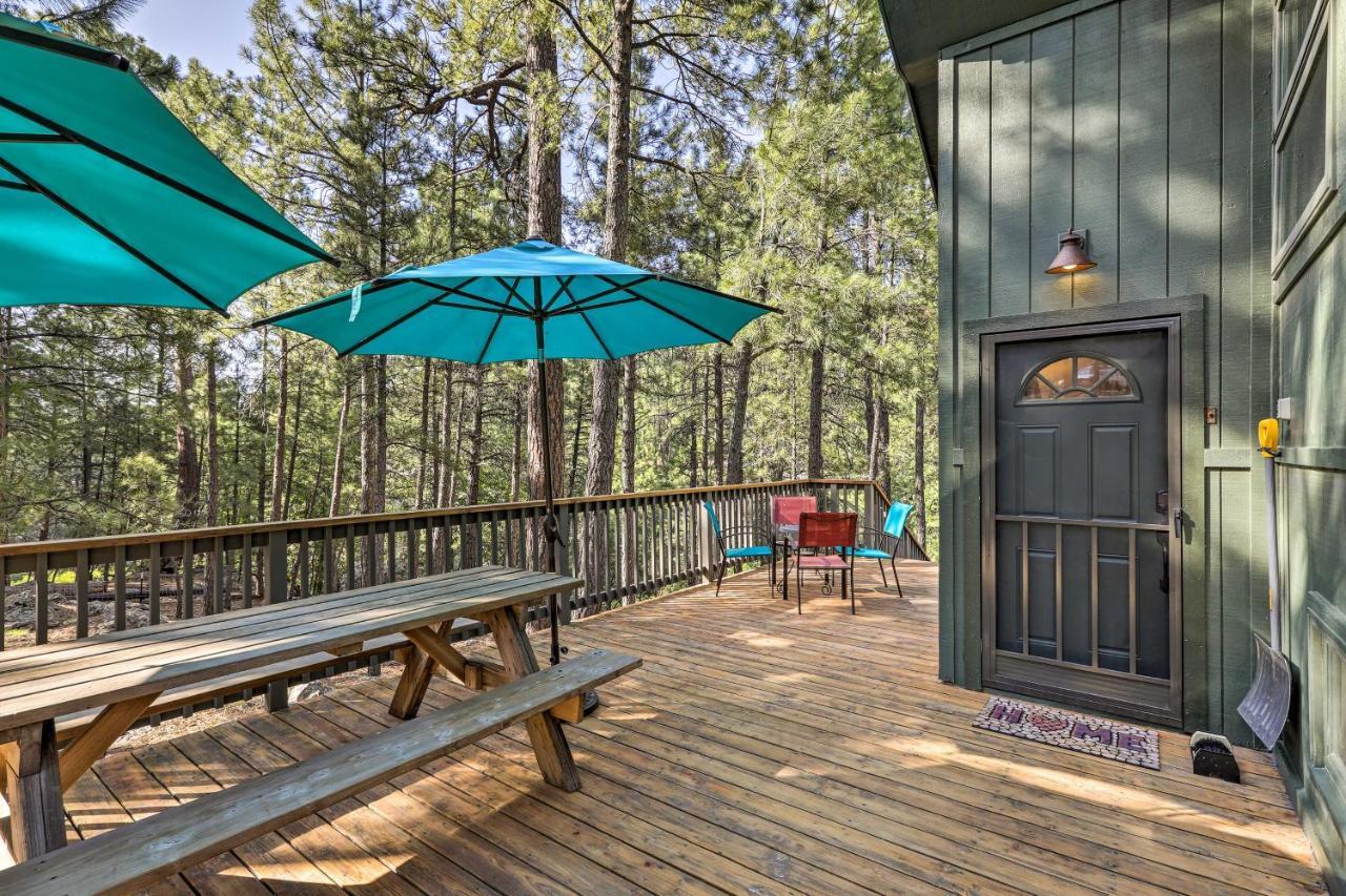 Woodsy Flagstaff Hideaway With Deck And Sunroom! Mountainaire Exterior foto